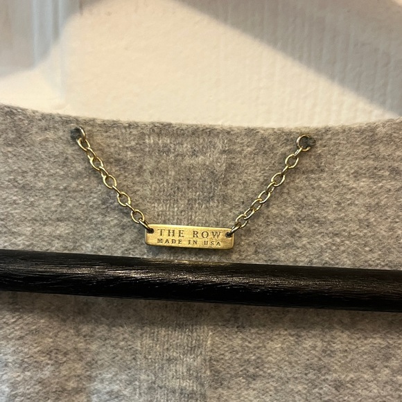 The Row Gray Long Sleeve Henley Top - Picture 4 of 6